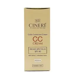 سی سی کرم مدیوم سینره SPF40 - حجم40ml
