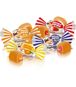 تافی مینکی بینکی میوه ای برند روشن