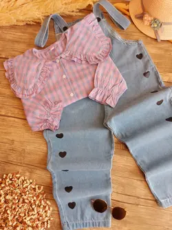 شومیز و بیلر قلبی - شیک و پیک