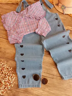 شومیز و بیلر قلبی - شیک و پیک