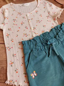 شورتک گل و پروانه - شیک و پیک