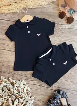 تیشرت جودون مشکی پروانه