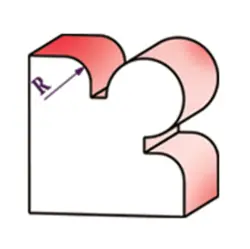 تیغ لبه گرد دو طرفه کد DM402223C