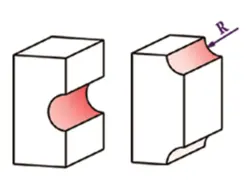 شیار محدب لبه با بلبرينگ کد DM402543D