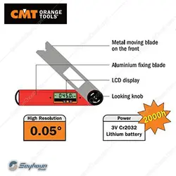 زاویه سنج (گونیا) دیجیتالی تاشو سی ام تی مدل CMT DAF-001