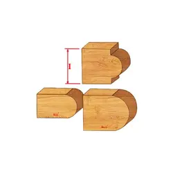 تیغ نیم گرد لبه کد DM124454