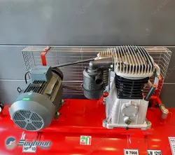 کمپرسور باد آبک خوابیده 1000 لیتری 10 بار 10 اسب 2 سیلندر سه فاز مدل ABAC B7000