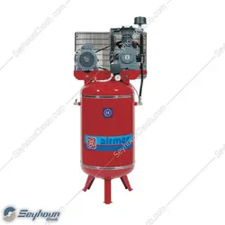 کمپرسور باد ایرمک ایستاده 400 لیتری 10 بار 4 اسب 2 سیلندر سه فاز مدل airmec vk25