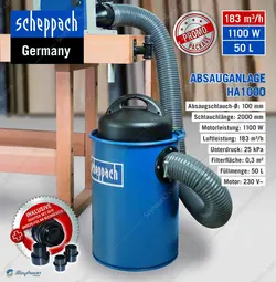 جارو برقی مکنده شپخ مدل 4906302901 - HA1000 مناسب برای فارسی بر و اره میزی 1100 وات 10 کیلوگرمی