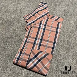 پیراهن اندیگو کج راه نخ ۴٠ تمام پنبه