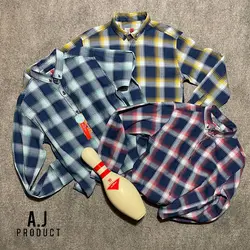 پیراهن جین اسپرت چهارخانه