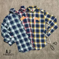 پیراهن جین اسپرت چهارخانه