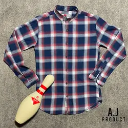 پیراهن جین اسپرت چهارخانه