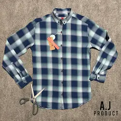 پیراهن جین اسپرت چهارخانه