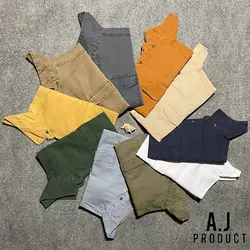 پیراهن کتان اسپرت سنگ شور شده