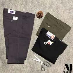 شلوار کتان کلاسیک فاق بلند