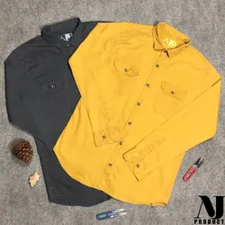 پیراهن کتان اسپرت