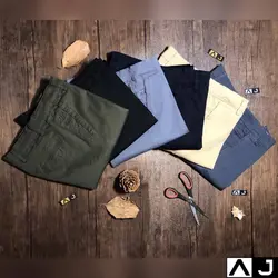 شلوار کتان پارچه پر