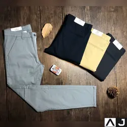 شلوار کتان کشی کج راه