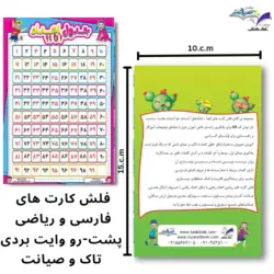 فلش کارت هوشمند کاکتوس - انتشارات تاک - ناشر کتاب های کمک آموزشی
