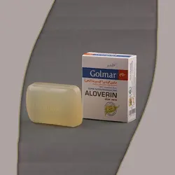 صابون گیاهی آلوئه ورا گلیسیرینه گلمر مدل ALOVERIN وزن 100 گرم