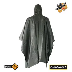 پانچو کوهنوردی رنگ زیتونی