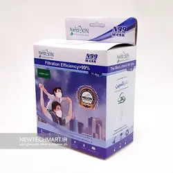 بسته ۱۵ عددی ماسک تنفسی نانویی N99 بزرگسال بدون سوپاپ نانوکسین