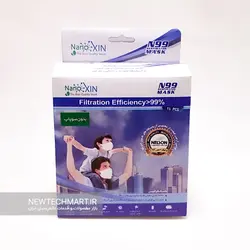 بسته ۱۵ عددی ماسک تنفسی نانویی N99 بزرگسال بدون سوپاپ نانوکسین