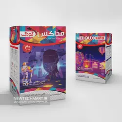 بسته ۳۰ عددی ماسک تنفسی N95 کودکان بدون سوپاپ مداکس (دارای فیلتر کربن فعال) - رده سنی ۳ تا ۱۰ سال