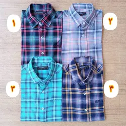 پیراهن آستین کوتاه مردانه چهارخونه