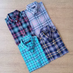 پیراهن آستین کوتاه مردانه چهارخونه