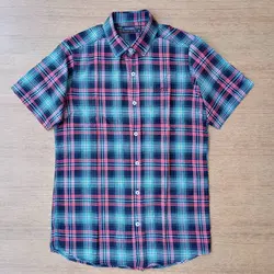پیراهن آستین کوتاه مردانه چهارخونه