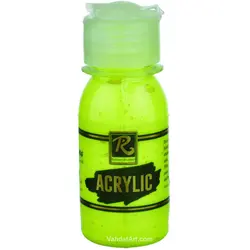 رنگ اکریلیک روبنس زرد فلورسنت 60 میل