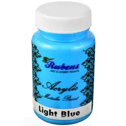 رنگ اکریلیک آبی روشن 120 میل روبنس