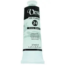 رنگ روغن وستا 37 میل شماره 24 Ivory Black