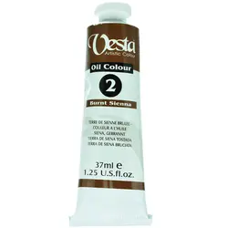 رنگ روغن وستا 37 میل شماره 2 Brunt Sienna