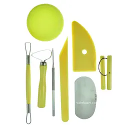 ابزار سفالگری و مجسمه سازی مجموعه 8 عددی