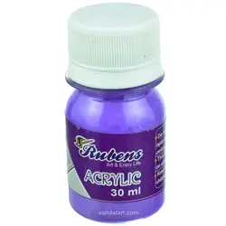 رنگ اکریلیک 30 میل یاسی روبنس