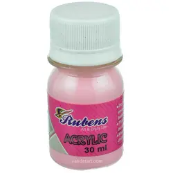 رنگ اکریلیک 30 میل صورتی روشن روبنس