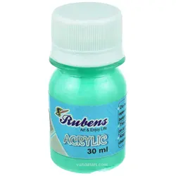 رنگ اکریلیک 30 میل سبز آبی روبنس