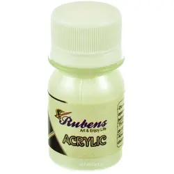 رنگ اکریلیک 30 میل سفید روبنس