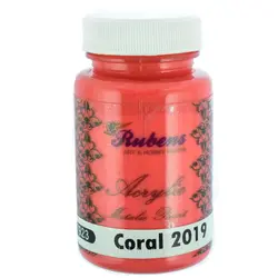 رنگ اکریلیک 120 میل مرجانی روبنس