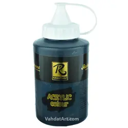 رنگ اکریلیک مشکی 500 میل روبنس