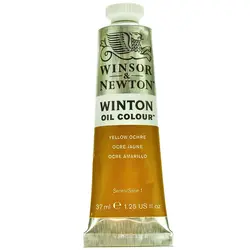 رنگ روغن وینزور YELLOW OCHRE 44 حجم 37 میلی لیتر