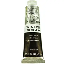 رنگ روغن وینزور IVORY BLACK 24 حجم 37 میلی لیتر