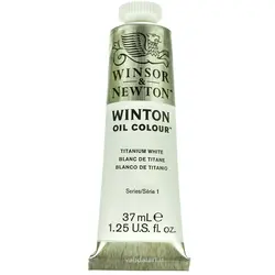 رنگ روغن وینزور TITANIUM WHITE 40 حجم 37 میلی لیتر