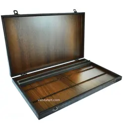 جعبه چوبی جای مداد رنگی 50 عددی