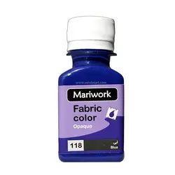 رنگ پارچه ماری ورک آبی 60 میل