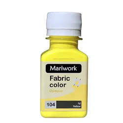رنگ پارچه ماری ورک زرد 60 میل