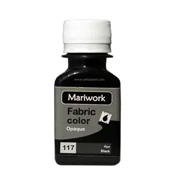 رنگ پارچه ماری ورک مشکی 60 میل